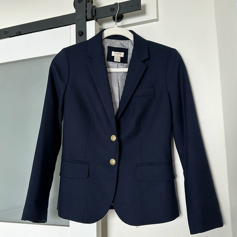 J.Crew Wool Blend Blazer 0P